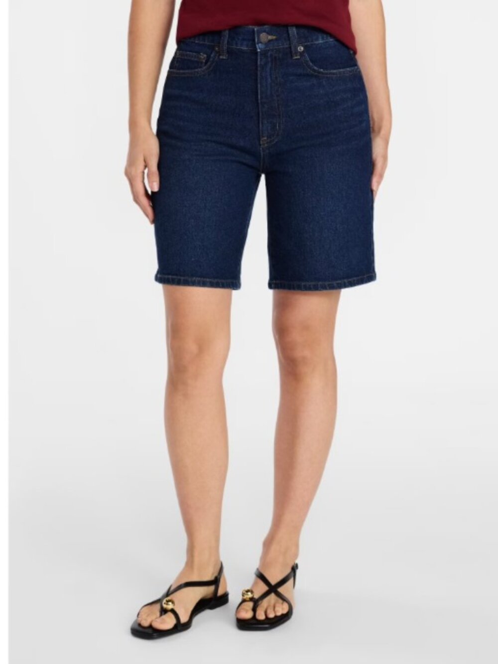 Time and Tru Women's Denim Jean Bermuda Shorts 9 in Inseam Size 0